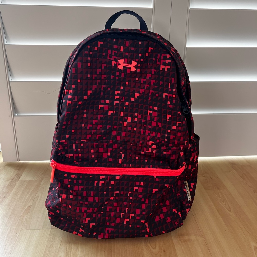 Under Armour Red and Black Laptop Backpack
